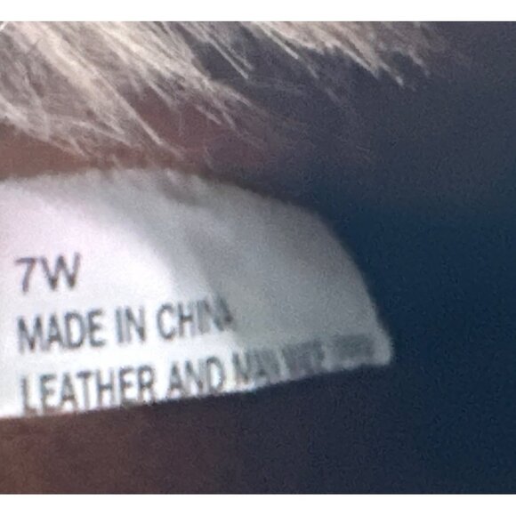 Sporto Duck Lace Up Boots Leather Tan Navy Faux Fur Lined Waterproof Zip Size 7 - Picture 8 of 8